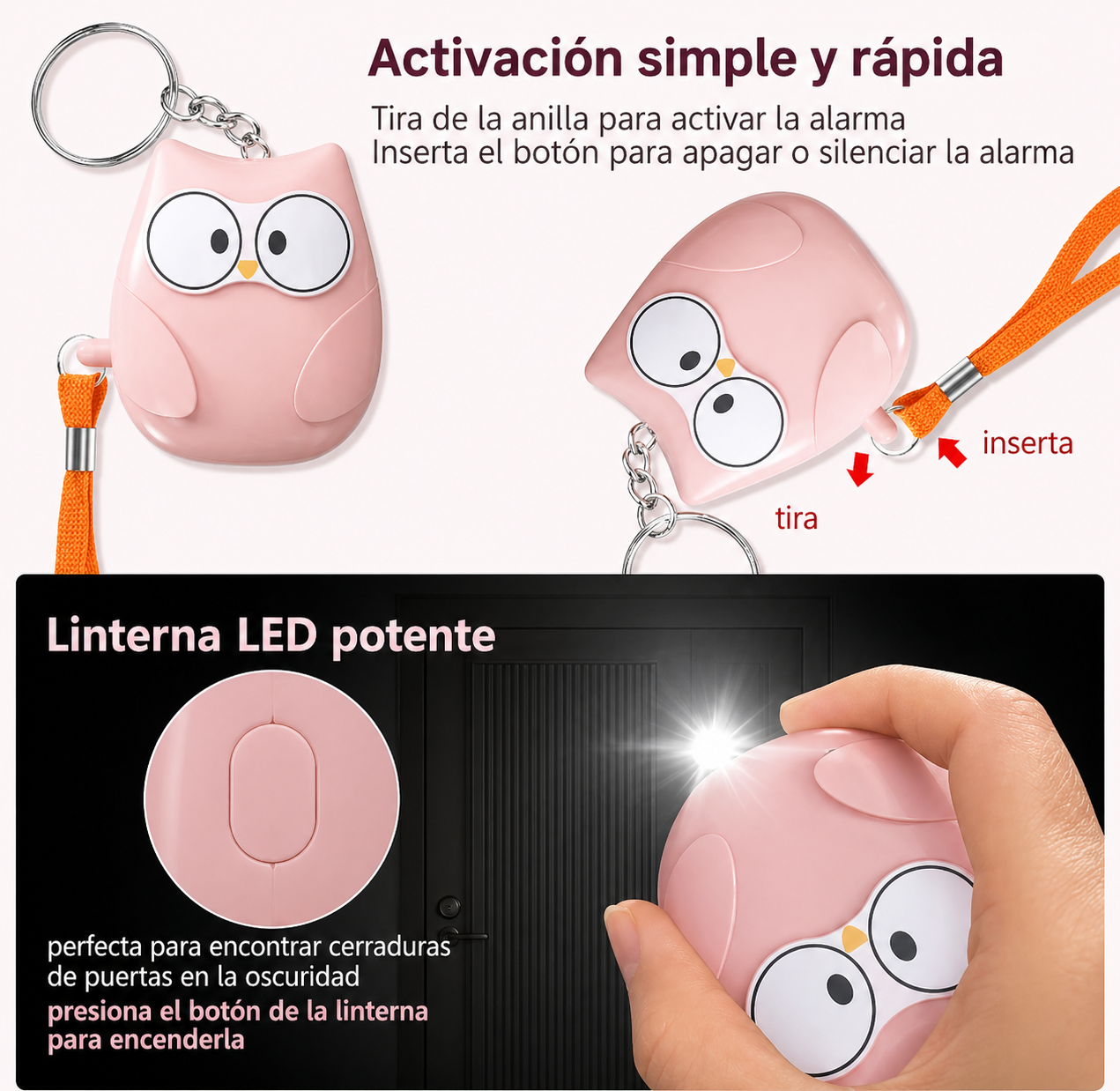 Mini Alarma de Emergencia | Edición Búho