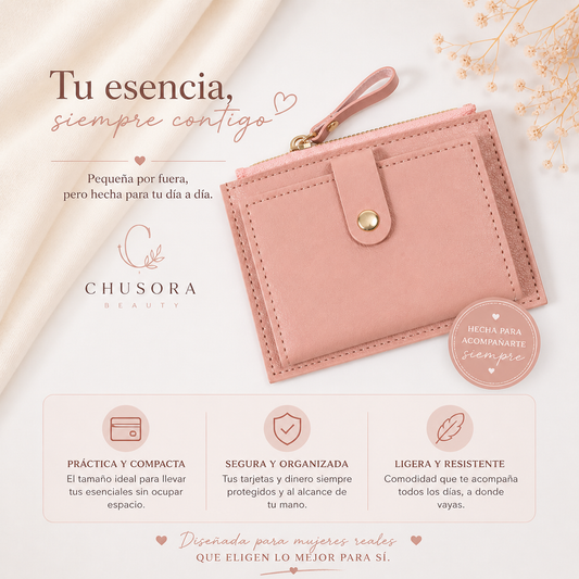 Tarjetero compacto para mujer | by Chusora™